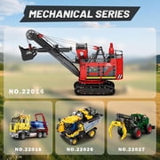 Technic RC Excavator Building Blocks Set 22014, Power Shovel Vehicle Model Kit, APP & Remote Control Construction Toy