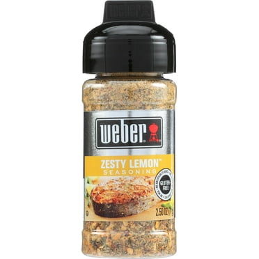 (Pack of 6) Weber Zesty Lemon Seasoning, 2.5 oz