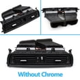 thumbnail image 5 of 2X Plated Black Dashboard Central Air Conditioner Vent Grille Complete Assembly for 5 Series F10 F11 F18 64229209136, 5 of 7