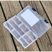 Plano Fishing Tackle Boxes & Bait Storage, Prolatch Adjustable Transparent Stowaway Utility Box, Clear