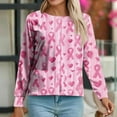 thumbnail image 3 of Scrub Jackets Women Printed Scrubs Blouse with Pocket,Workwear Top for Daily Nursing Uniform Breast Cancer Awareness Pink Xl, 3 of 5