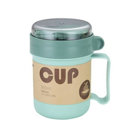 

HOMEIU 500ml Soup Cup Lunch Box Stainless Steel Thermos Mug Breakfast Cup Food Container Thermal Cup Vacuum Flasks Bottle