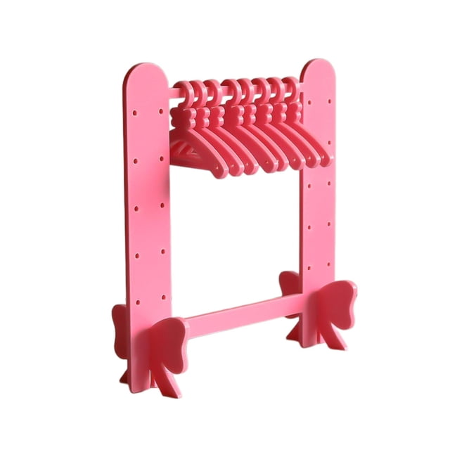 Earring Holder Stand Acrylic Dangle Earring Hanging Organizer for Jewelry Shelf Pink