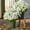 10bundle Ivory, variant on Funsdecor Mums, Artificial Sunset Mums, Artificial Outdoor Sunset Mums Flowers - UV Resistant, Waterproof, Windproof, Fall Flower Daisy With Eucalyptus, Look Real, Full, Vibrant (5 Bundle Gold)