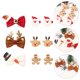 thumbnail image 4 of 9 unids Regalo de Navidad Horquilla Horizales encantadores para niños Accesorios para el cabello Holiday Highpin, 4 of 7