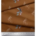 thumbnail image 3 of Soimoi Rayon Fabric Dragonfly & Texture Print Fabric by Yard 56 Inch Wide, 3 of 3