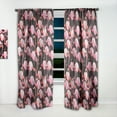 thumbnail image 2 of Designart 'Flamingo On Black' Tropical Curtain Panel, 2 of 5