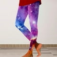 thumbnail image 2 of Wangmeiwg Galaxy Print Leggings For Women Fashionable High Waisted Compression Tights Yoga Pants Workout Gear Everyday Wear Stretchy Comfortable Breathable Women, 2 of 4