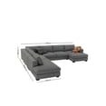 thumbnail image 1 of SALA VANCOUVER REMATESMXMUEBLES tapizada en lino GRIS izquierda 8 personas, 1 of 1