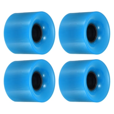 Uxcell 60mm Skateboard Wheel Street Wheels for Skateboards Cruiser Wheels 78A, Blue 4 Pack