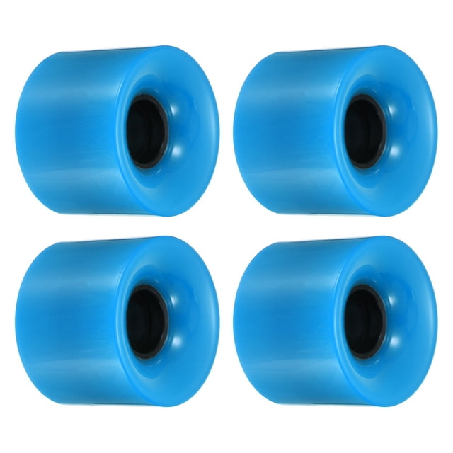 Unique Bargains Roues de Longboard 60 mm Roue de Planche à Roulettes Roues de Rue pour Planches à Roulettes Roues Cruiser 78 A, Bleu Lot de 4