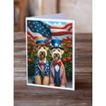 thumbnail image 2 of All American Wheaten Terrier Greeting Cards Pack of 8 7 in x 5 in, 2 of 3