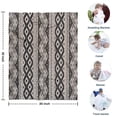 thumbnail image 4 of Black Geometric Diamond Striped Pattern Blanket,Comfortable Soft Flannel Throw Blanket,All Season,Warm Lightweight Blankets for Sofa Bed Couch Living Room Chair,30"x40", 4 of 4