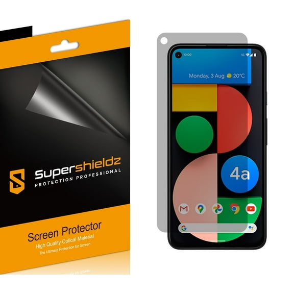 [2-Pack] Supershieldz for Google Pixel 4a Privacy (Anti-Spy) Screen Protector Shield