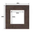 thumbnail image 2 of Textured Photo Mats - Earthen Charcoal 20x20 for 10x10 Photos - Fits 20x20 Frame, 2 of 4