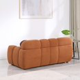 thumbnail image 4 of Unbranded Modern ergonomic marshmallow sofa for living room 2 Seats - Light Brown, 4 of 5