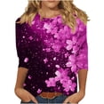 thumbnail image 5 of Women Fashion Tops Going Out Plus Size Blouses for Women Casual Short Sleeve Shirts for Women Pack, 5 of 5