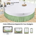 thumbnail image 4 of SGI Bedding Round Bed Skirt |Wrap Around Microfiber Bed Skirt | Fade Resistant, Wrinkle Free, Anti-static, Decorative, Extra Storage Space, Clutter-Free | 87" Diameter / 14" Drop, Moss, 4 of 8