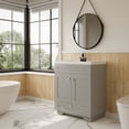 thumbnail image 4 of 30" Single Bathroom Vanity with Sink Top Combo, Free-Standing Vanity Base Cabinet with Soft Close Drawer and Door, Single Hole Undermount Ceramic Basin, Gray (Faucet and Drain not Included), 4 of 7
