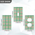thumbnail image 7 of Yayeee Toggle Light Switch Wall Plate 1-Gang 4.5"x2.7" Home Decorative Outlet Cover, Green Blossom Mosaic, 7 of 7