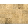 thumbnail image 1 of Ahgly Company Indoor Rectangle Patchwork Brown Transitional Area Rugs, 2' x 3', 1 of 4