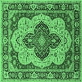 thumbnail image 1 of Ahgly Company Indoor Square Oriental Emerald Green Industrial Area Rugs, 3' Square, 1 of 4