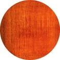 thumbnail image 1 of Ahgly Company Indoor Round Oriental Yellow Industrial Area Rugs, 5' Round, 1 of 4
