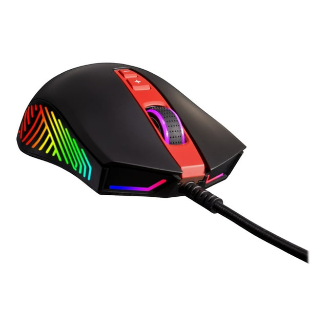 Digifast Nightfall NF24 RGB Gaming Mouse, Symmetrical Design, 50 Million Click Durability, 8 Programmable Buttons, Dynamic DPI, Customized Color, DPI