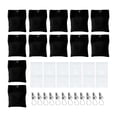 thumbnail image 1 of Tnarru 12 Pcs Poids pour Rideaux d'Extérieur Sacs Lestés pour Rideaux Professionnels Réutilisables avec Pinces Robustes pour Ensembles de Films de Drapeaux Patio Noir, 1 of 8
