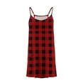 thumbnail image 2 of Juslio Girl Dresses Casual Sleeveless Pockets Summer Beach A-line Knee Length Red Halter Dress, 2 of 5