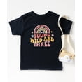 thumbnail image 3 of Young Wild Three Retro Rainbow Adorable 3rd Birthday Shirt for Infant Baby Toddler Girl Third Birthday Outfit Black Shirt 4T, 3 of 6