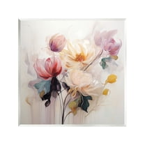 Stupell Industries Blooms in Harmony Botanical & Floral Painting Unframed Art Print Wall Art, 12 x 12