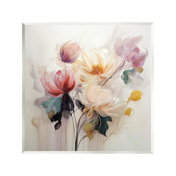 Stupell Industries Blooms in Harmony Botanical & Floral Painting Unframed Art Print Wall Art, 12 x 12