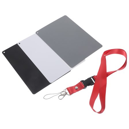 Portable Photography Balance Card for SLR DSLR Cameras Black White Gray Plastic