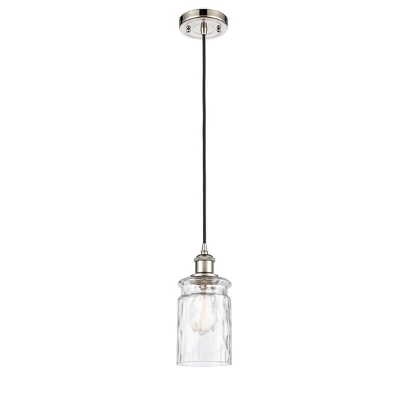 Innovations 516-1P-PN-G352-LED Candor 1 Light Mini Pendant part of the Ballston Collection, Polished Nickel