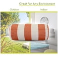 thumbnail image 4 of majestic home goods burnt orange vertical strip round bolster, 4 of 6