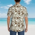 thumbnail image 6 of Daiia Cotton Tree Hawaiian Shirt for Men Gentle Cotton Regular Short Sleeve Casual-X-Large, 6 of 9