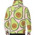 thumbnail image 7 of Naloa Cute Avocado Men's Casual Hooded Collar Drawstring Hoodies Pullover Sweatshirts Casual Long Sleeve Shirts-XX-Large, 7 of 7