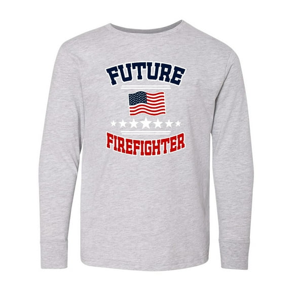 Inktastic Future Firefighter Long Sleeve Youth T-Shirt