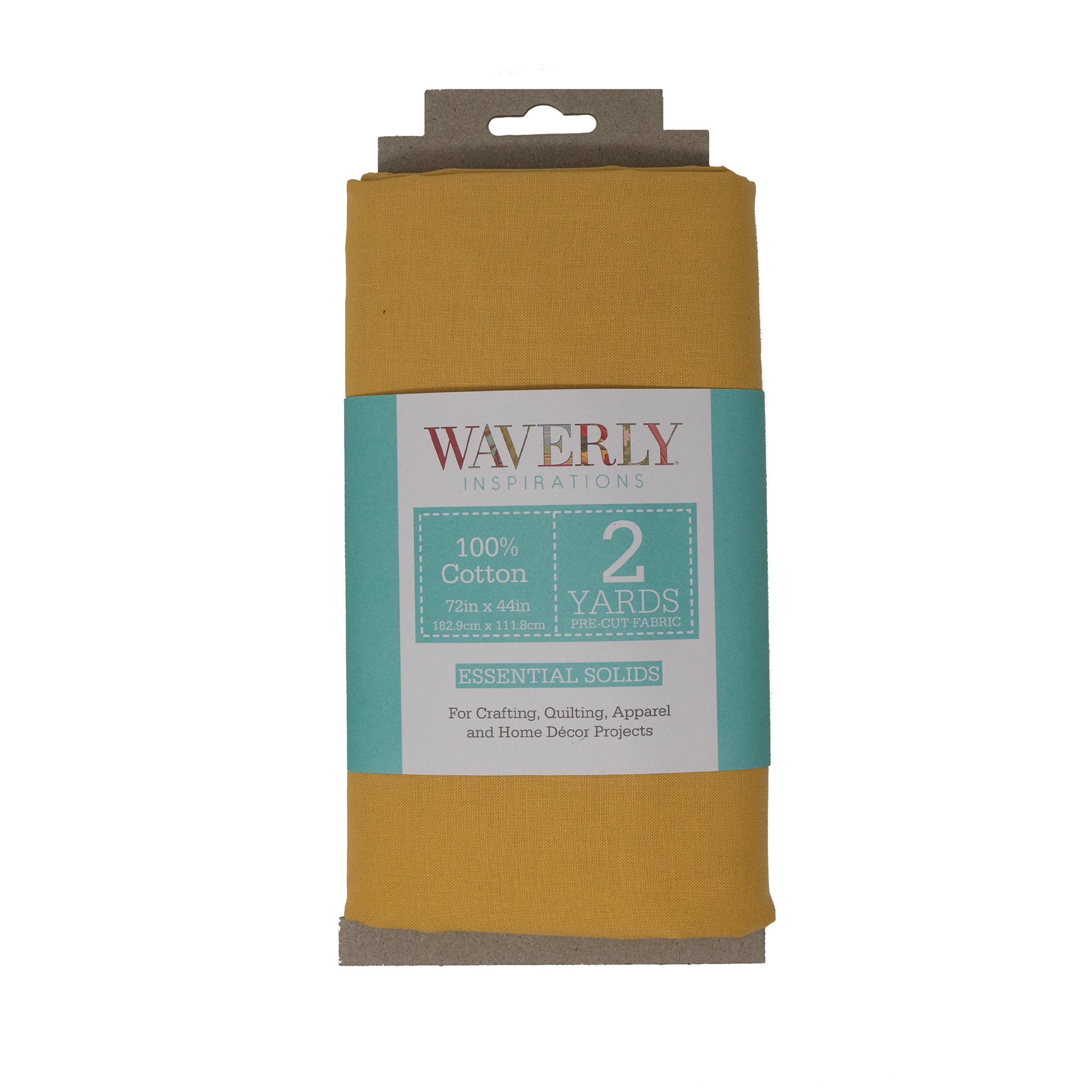 (2 pack) Waverly Inspirations 2 Yard Cut 100% Cotton Solids Fabric, Straw, 44" Wide for Quilting & Sewing