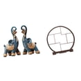 thumbnail image 1 of 2 Estatuas Modernas De Elefante De Resina, Esculturas Artísticas, Adornos Coleccionables Para Decoración Del Hogar Y La Oficina, Regalo Ideal Para Escritorio, Estante De Exhibición Antiguo., 1 of 8