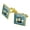 Gold, variant on Beer It's a Liver Full of Fun Funny Humor Square Cufflink Set - Silver or Gold