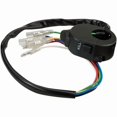thumbnail image 1 of Helix Racing Multi Function Switch 688-8828 Universal; Handle Bar Mount; Headlight Off/Low Beam/High Beam And Engine Kill Function; Black; With Wiring Diagram, 1 of 1