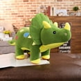 thumbnail image 4 of 40/55cm Triceratop Plush Toy Lovely Vivid Look Cartoon Animal Doll Plushie Ornament PP Cotton Stuffed Animal Jurassic Dinosaur Doll Pillow Birthday Gift, 4 of 7