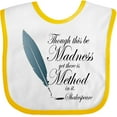 thumbnail image 3 of Inktastic Shakespeare Hamlet Madness Boys or Girls Baby Bib, 3 of 4