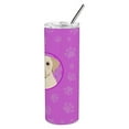 thumbnail image 3 of Carolines Treasures WDK1356TBL20 Labrador Retriever Yellow Design3 Stainless Steel 20 oz Skinny Tumbler Pink 20 oz, 3 of 4