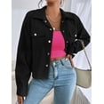 thumbnail image 5 of Ekouaer Long Sleeve Crop Tops for Women Scoop Neck Lightweight Basic Base Layer Thermal Undershirts Shirts Hot Pink, 5 of 6