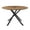 Walnut, variant on Sturdy Cross - Legs Structure - 47.25'' Round Coffee Table for Living Area