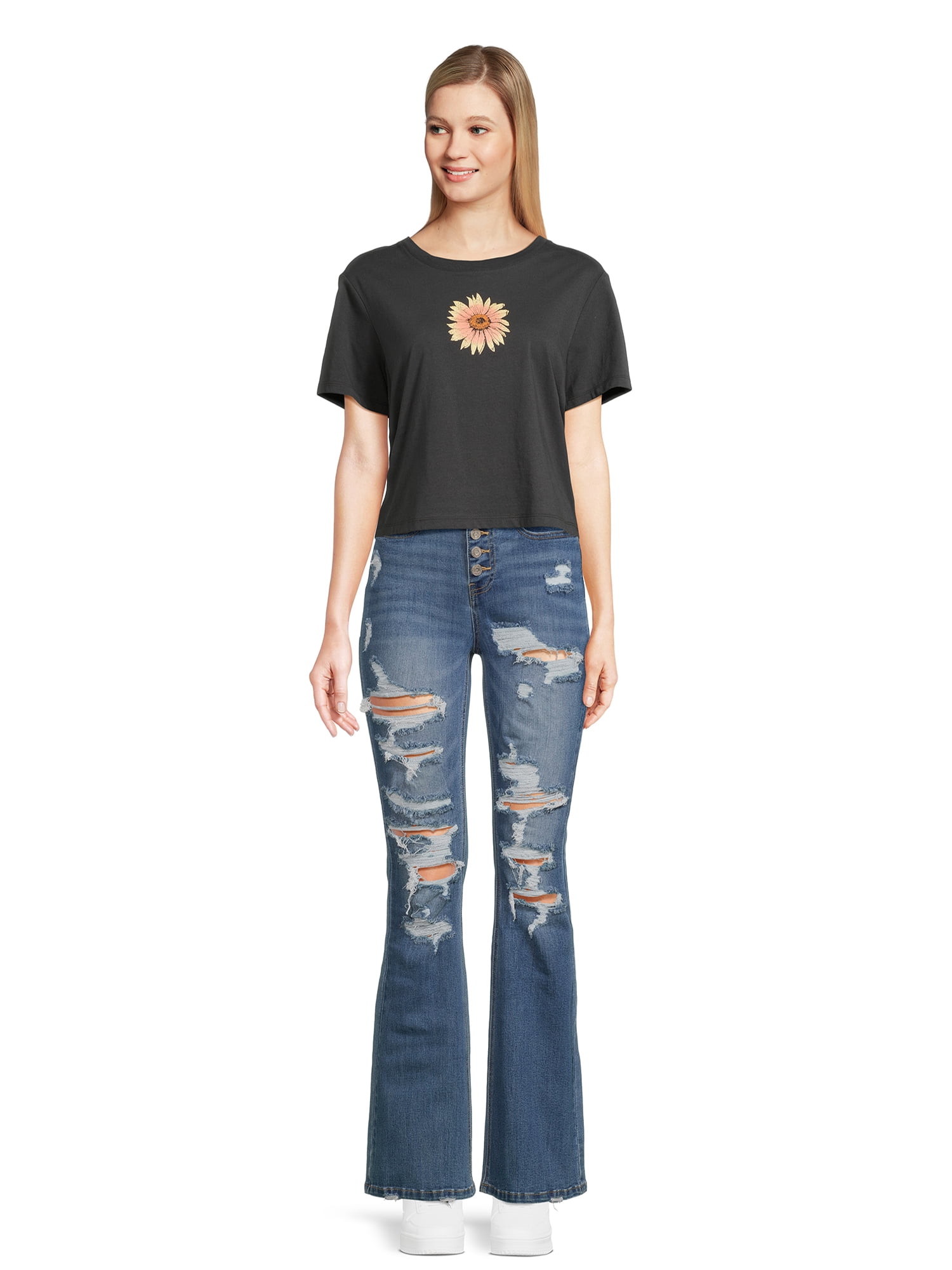 Self Esteem Juniors Crewneck Boyfriend Graphic Tee, Sizes S-XL