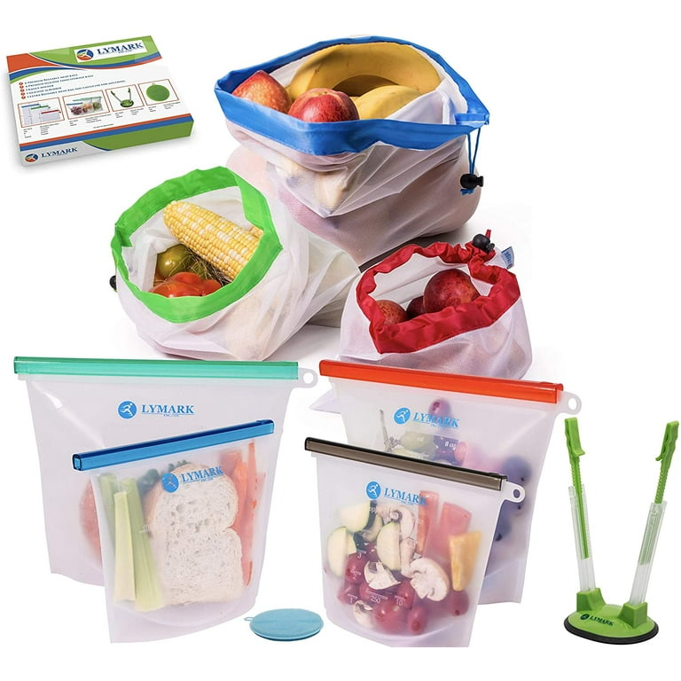 1000ml Multifunction Silicone Fresh Bag With Scale Food Bag Fresh